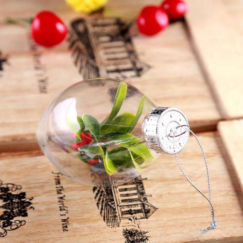 Christmas Ornament Tree DIY Gift Candy Ball Box Transparent Plastic Clear Craft Best Deals & Coupons in America